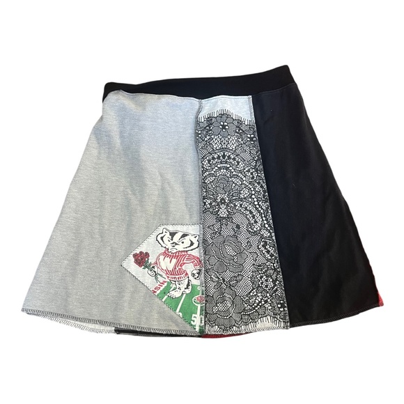 Upcycled, Handmade University of Wisconsin Skirt - Picture 3 of 4